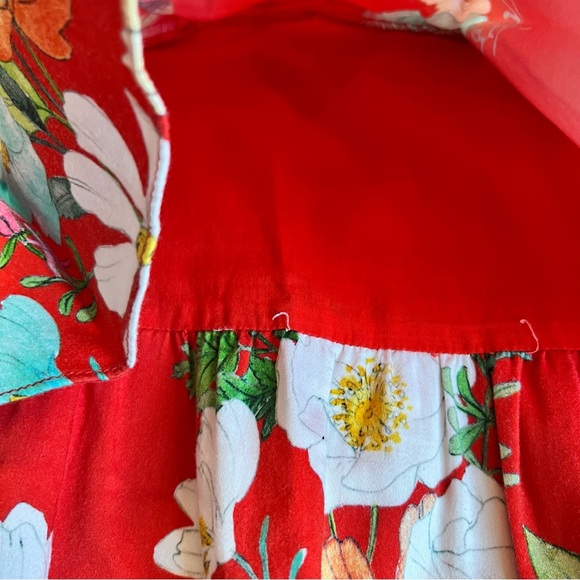 Zara Girls Tropical Floral Dress - Picture 6 of 9